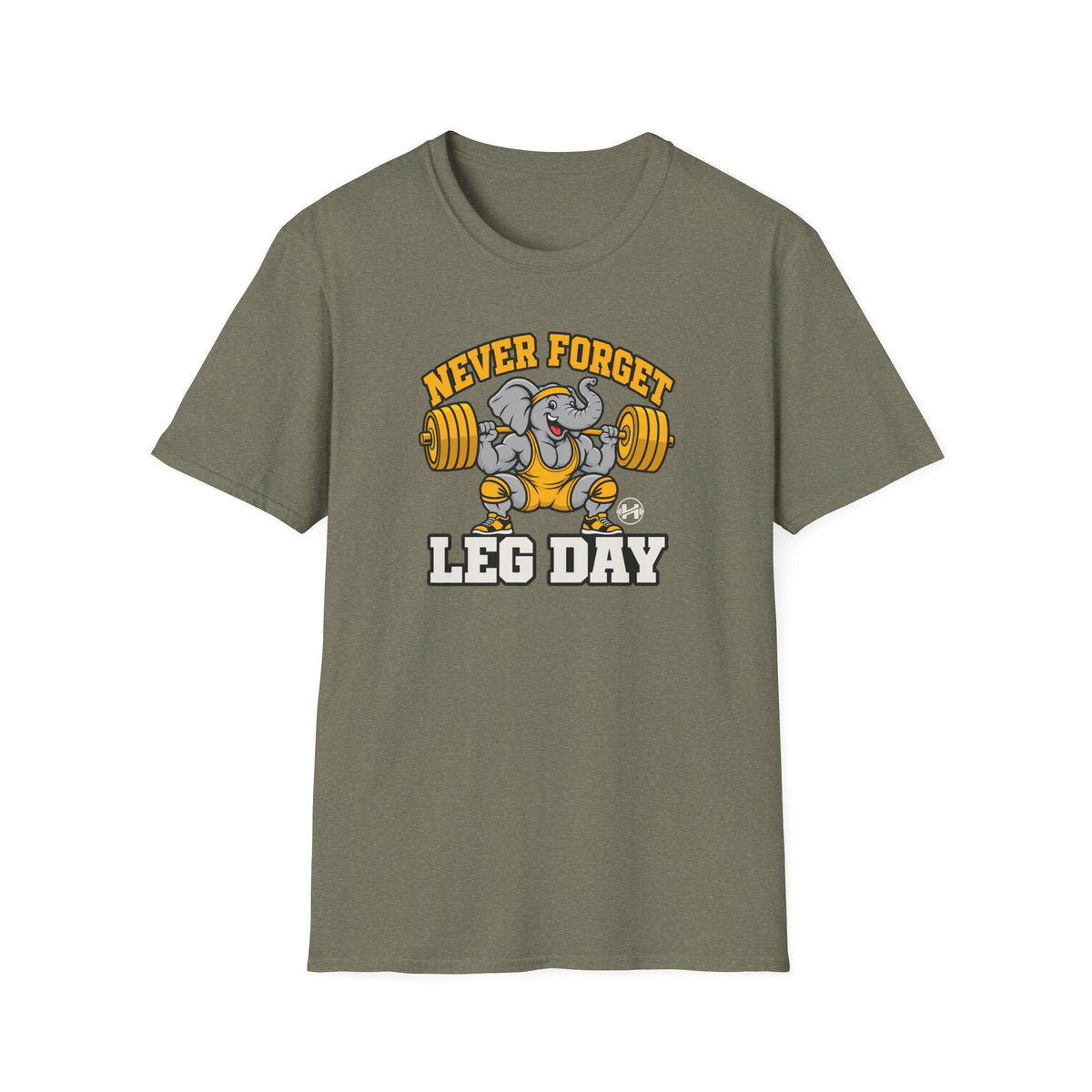 Elephant Never Forget Leg Day T-Shirt