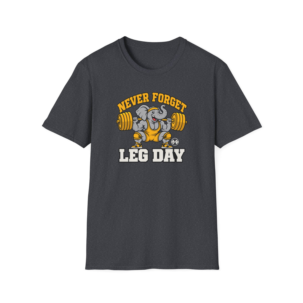 Elephant Never Forget Leg Day T-Shirt